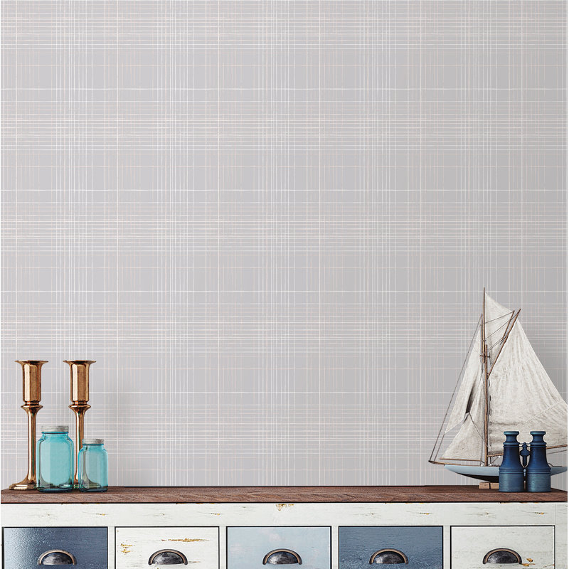 Deck 10m x 53cm Matte Wallpaper Roll, Taupe