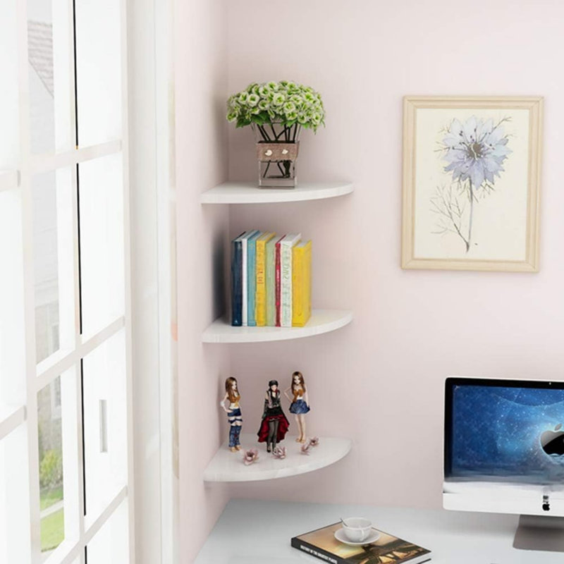 Solid Wood Corner Shelf