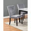 Mobilier de salle à manger 2 pièces en tissu d'ameublement en velours