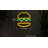 11.75" LED Neon Style Hamburger Wall Sign
