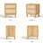 18.9''w Natural Rattan 2-drawer Nightstand