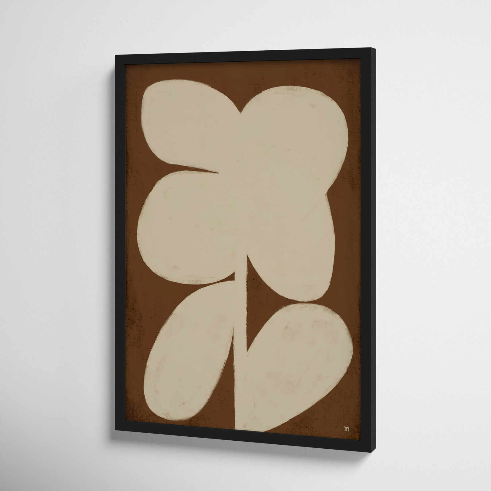 Flower 2 Print, Black Framed, 25" H x 17.5" W