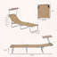 Chaise longue pliante avec auvent réglable-1072844105