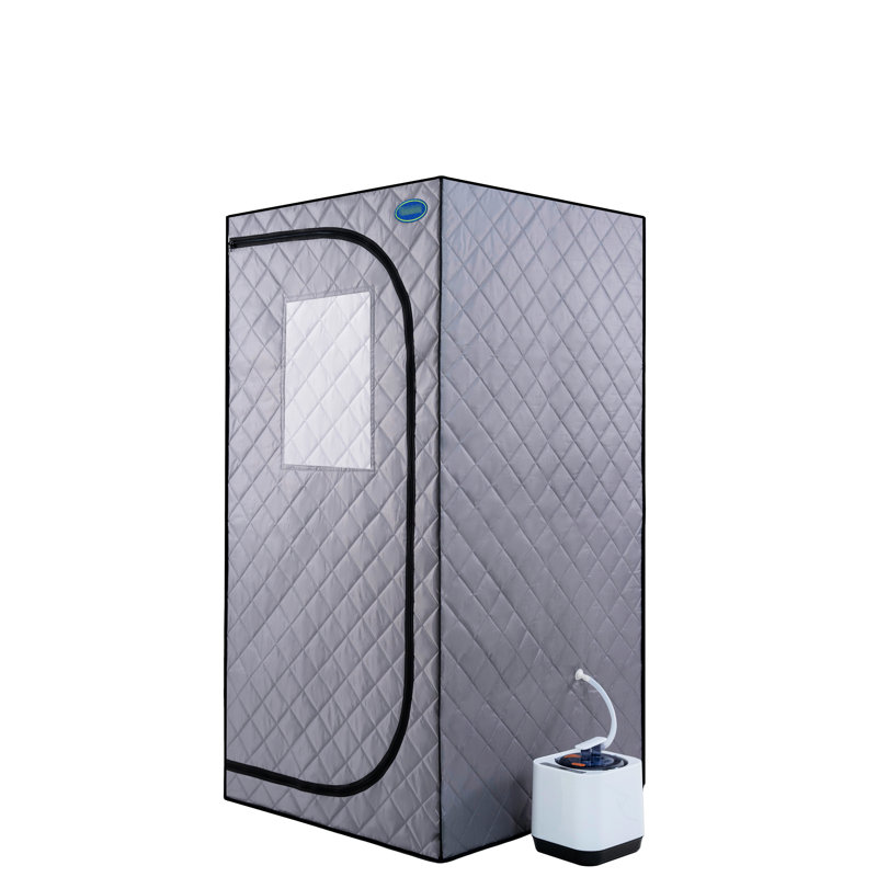 Grey Mini Plus Portable Steam - Home Spa Tent With Generator, Remote. Easy To Assemble. Rapidly Heat. . Waterproof & Insulating. Chair. 360 Flow. System. Enhance Skin Glow Gen, Foldable Seat. Simple