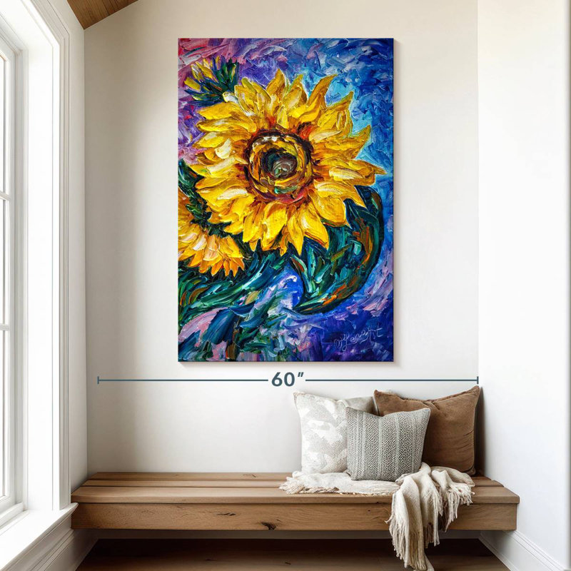 Harnek That Sunflower, 51" H x 34" W