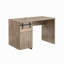 Bureau à domicile Bureau en noisette à une armoire et trois tablettes