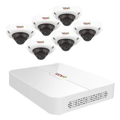 Home Imports Emporium 8 CH, 2TB NVR Surveillance System with Six 4MP Cameras HD Security