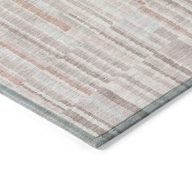 Machine Washable Indoor/Outdoor Xhevrie Coral Rug, Runner 2'3" x 7'6"