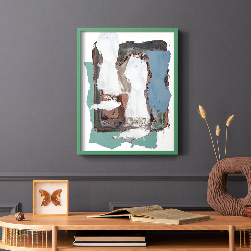 «Brights Soft Wash I», reproduction encadrée - bois massif, Vert, H 10 po x l 8 po
