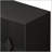 Stylish 31.50 Inch Black 2 Door Wooden Accent Cabinet With Two-Tier Storage For Organized Living