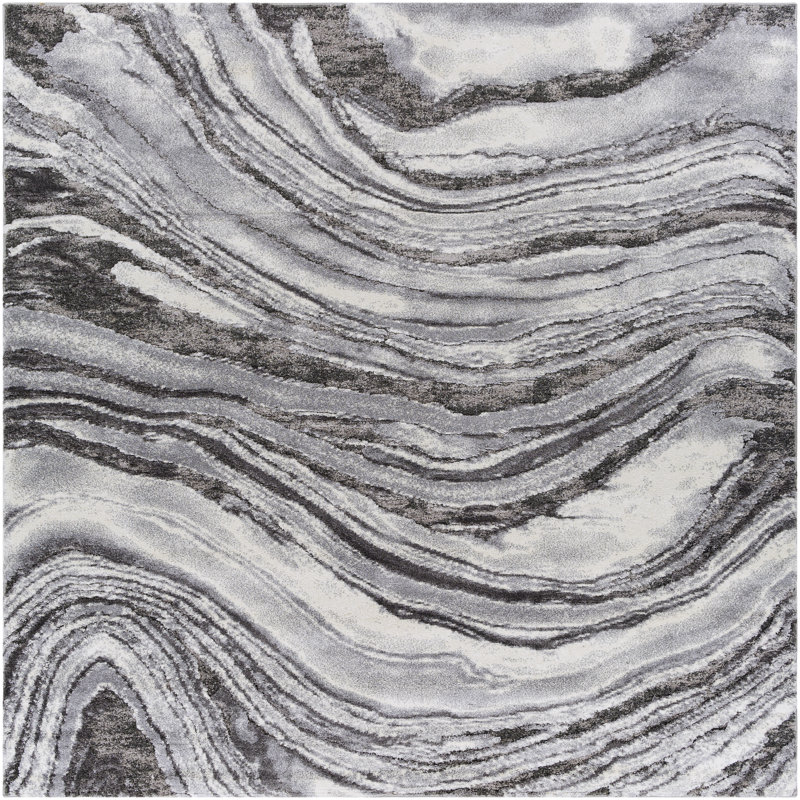 Arbury Abstract Indoor Rug, Square 7'10"