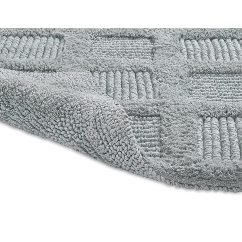 Tapis pour salle de bain en mélange de coton Gerlinda, Spa doux
