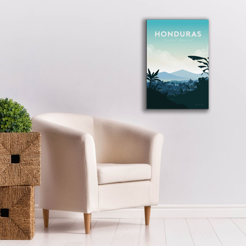 «Honduras» par Omar Escalante, art mural sur toile, 18 po x 26 po