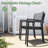 Cyanni 10 - Person Rectangular Outdoor Dining Set with Umbrella Hole-1412711370