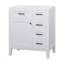 Meuble-lavabo de 30 po sans lavabo, base d'armoire seulement, armoire de salle de bain avec tiroirs, cadre solide et panneau en bois aggloméré, blanc-2126650782