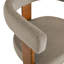 Mamanbai 17.7" Seat Height Modern 3-Leg Chenille Dining Chair with Walnut Frame & Wraparound Back-1443654256-1443654258