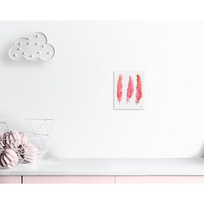 Plumes juvéniles, art sur toile