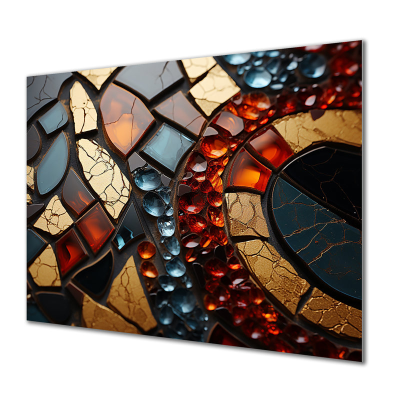Cubic Mosaic Marble Tiles VI - Décoration murale en marbre MT137125, H 12 po x l 20 po x P 1 po