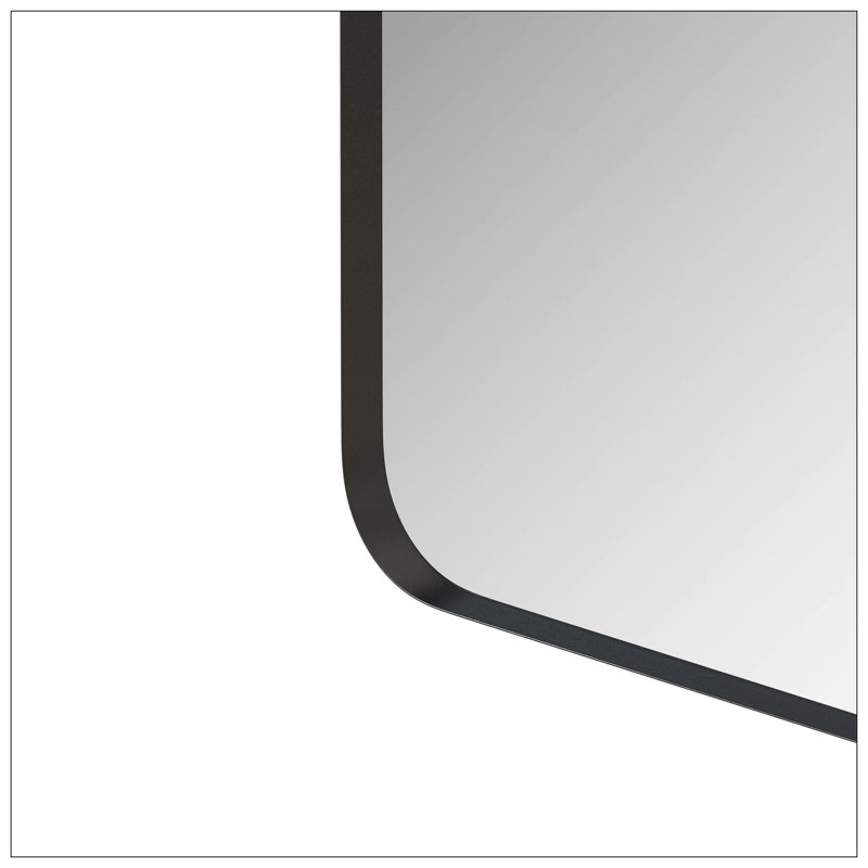 Wall Mirror Rectangular Mirror Metal Framed Mirror Vanity Mirror Dressing Mirror, For Bathroom, Living Room, Bedroom Wall Decor