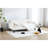 Velvet Daybed With Metal Center Rails For Stability Comfortable Twin Size Richly Hued Foam And Upholstery