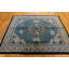 Antique Small Size Square Shape Blue Color Chinese Peking Area Rug