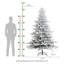 Sapin de Noël élégant enneigé avec lumières-648887276