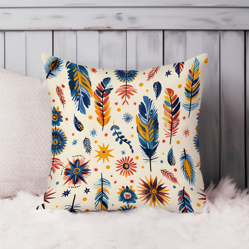 Boho Feather Dreams II Pillow Cover