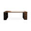 Bureaux rectangulaires en bois massif brun-107825186-107825188