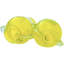 Ensemble de 2 vases de table en verre jaune / gris / transparent