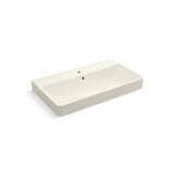 Vox Rectangle Vessel Bathroom Sink With Single Faucet Hole