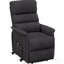 Fauteuil inclinable électrique avec télécommande, noir-130372740