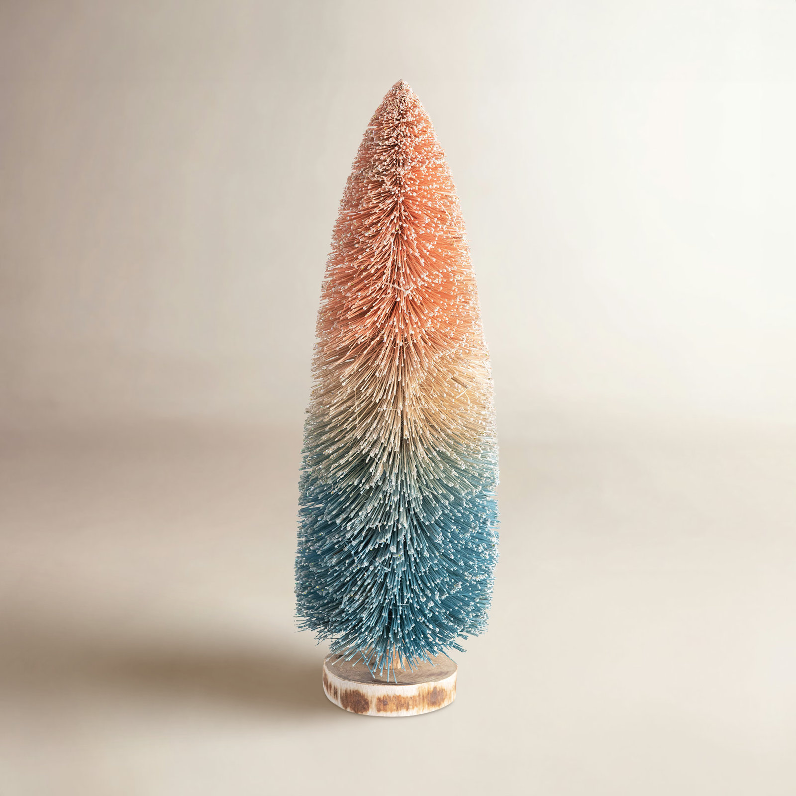 Christmas Tabletop Tree, Pink/Blue, 14.5" H x 5" W x 5" D