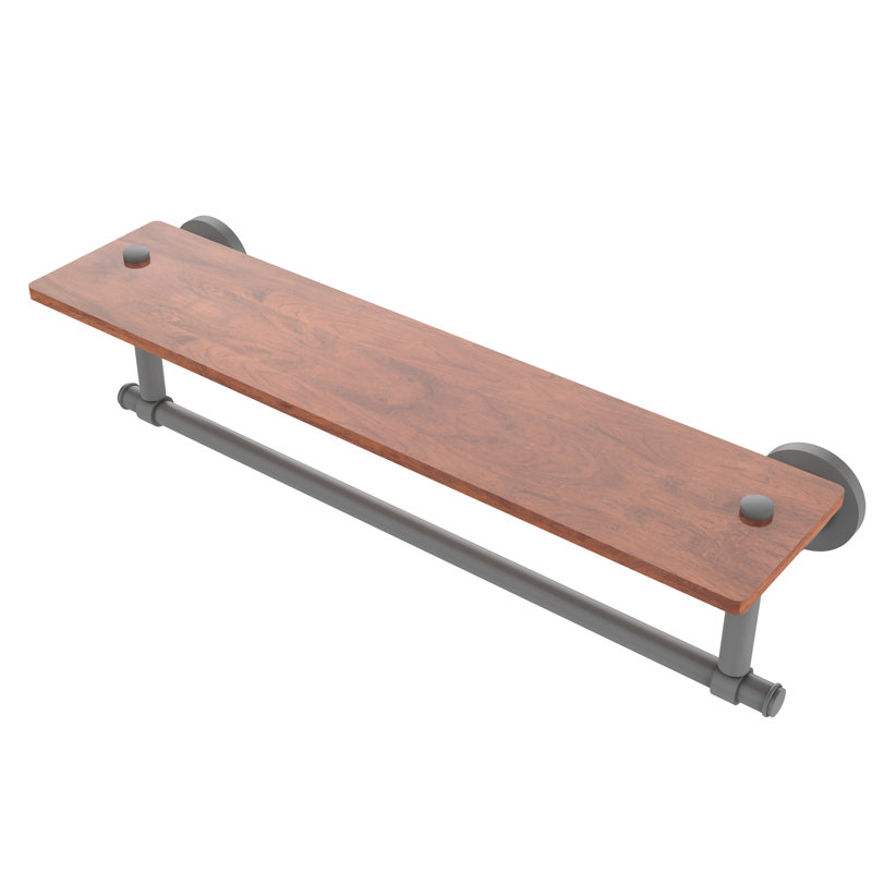 Tablette à support Arviso, Gris mat, H 4 po x l 22 po x P 5 po