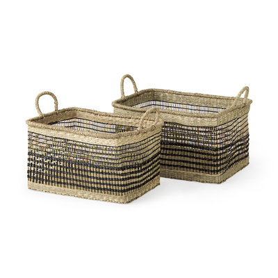 Ensemble de 2 paniers en ruppie maritime Yoxall