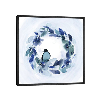 Bird Wreath by Stephanie Ryan - Painting on Canvas