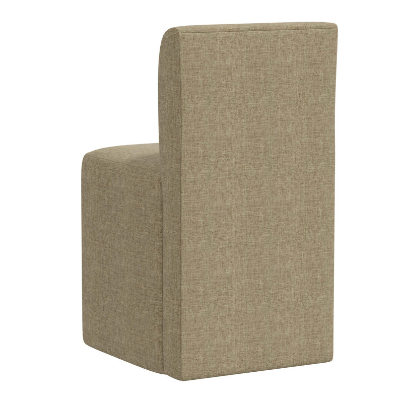 Mendy Upholstered Dining Chair, Zuma Natural Textured Linen