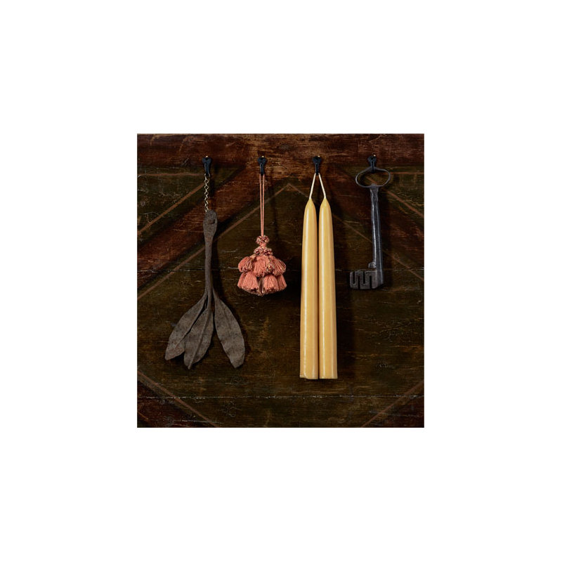 Unscented Taper Candle, 12'' H, Gold