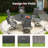 Outdoor Swivel Chair Round Table Dining Set-132774336