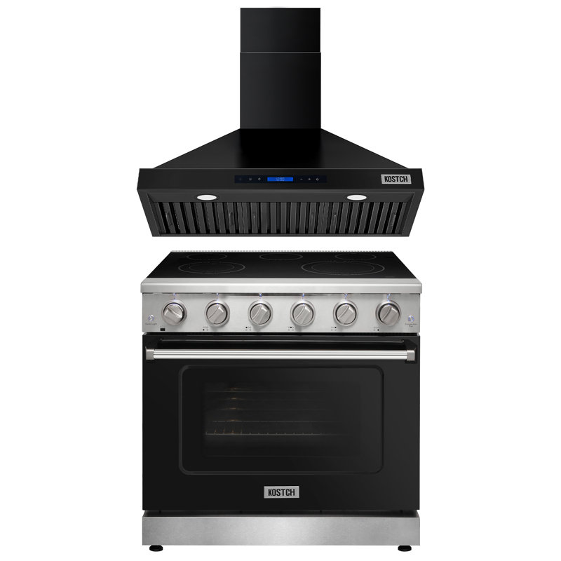 KOSTCH 29.76 " Electric Drop-In with Smoothtop Cooktop, 36", Noir