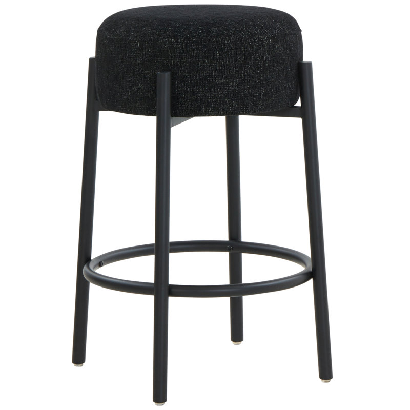 Colombe Upholstered Stool with Metal Frame