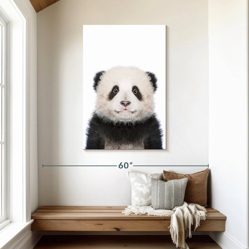 Portrait de panda Brampt, H 45 po x l 30 po