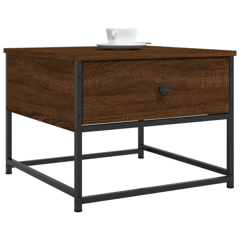 Beya Coffee Table with Storage, Brown Oak