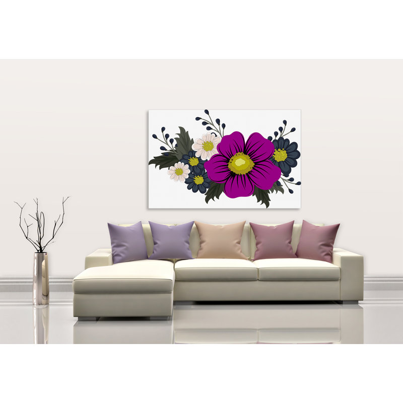 " Boho Arrangement I " Painting Print, 32" H x 48" W x 1.5" D