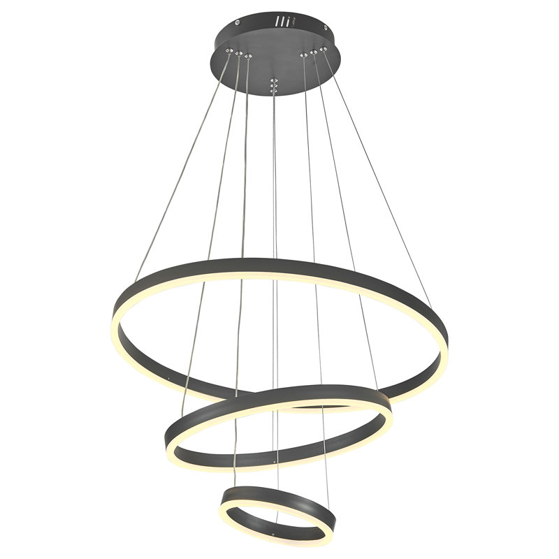 3 - Light Black LED Pendant