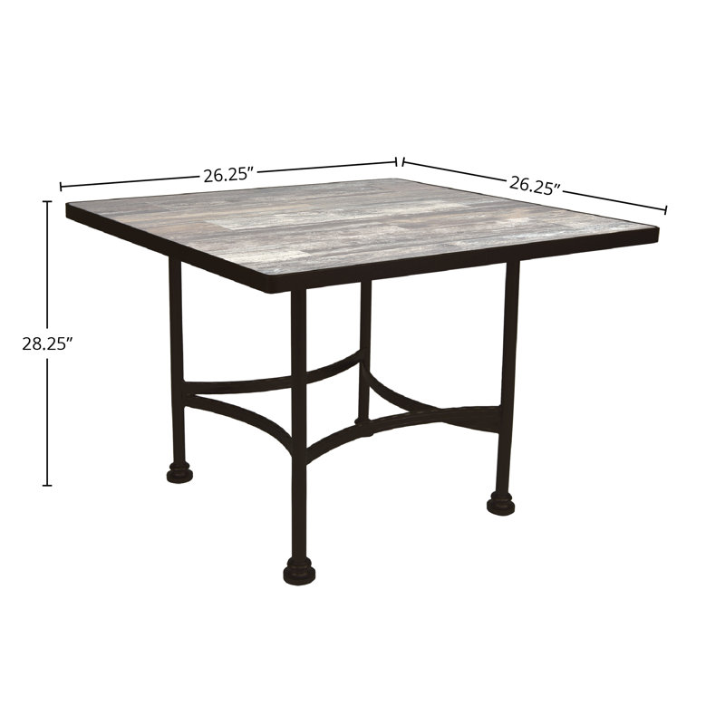 Classico Outdoor Square Dining Table, Urban Shift, Carbon Black