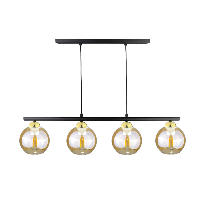 Bilha 4 - Light Kitchen Island Pendant, Black/Gold