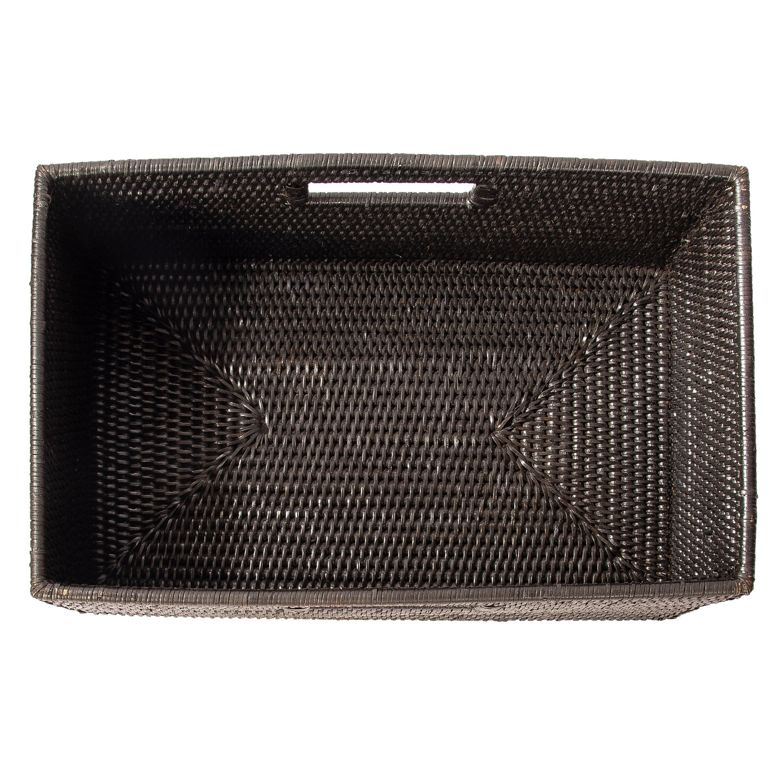Claydon Handmade Decorative Basket 1, Tudor Black