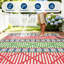 Boho Outdoor Rug Waterproof Reversible Plastic Straw Mat – Collapsible, Durable, Easy to Clean, for Patio, Deck, Balcony, Backyard, Porch, RV Camping-1021433697-1021433707