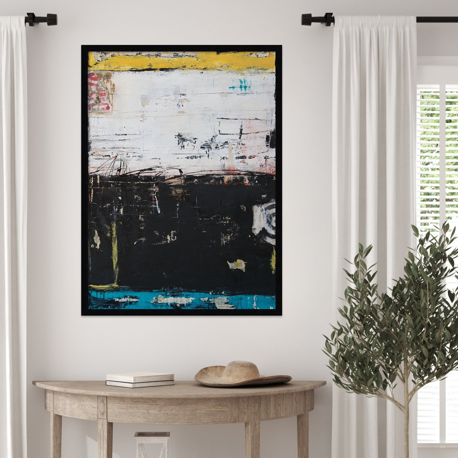 Down and Dirty Print by Erin Ashley, 33" H x 25" W, Black