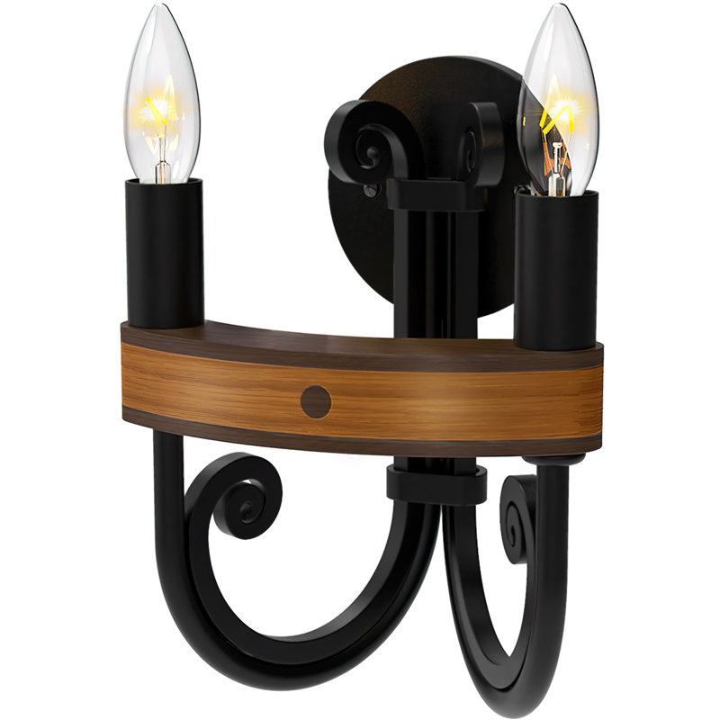 Monarch 2 - Light Candle Wall Light, Rust